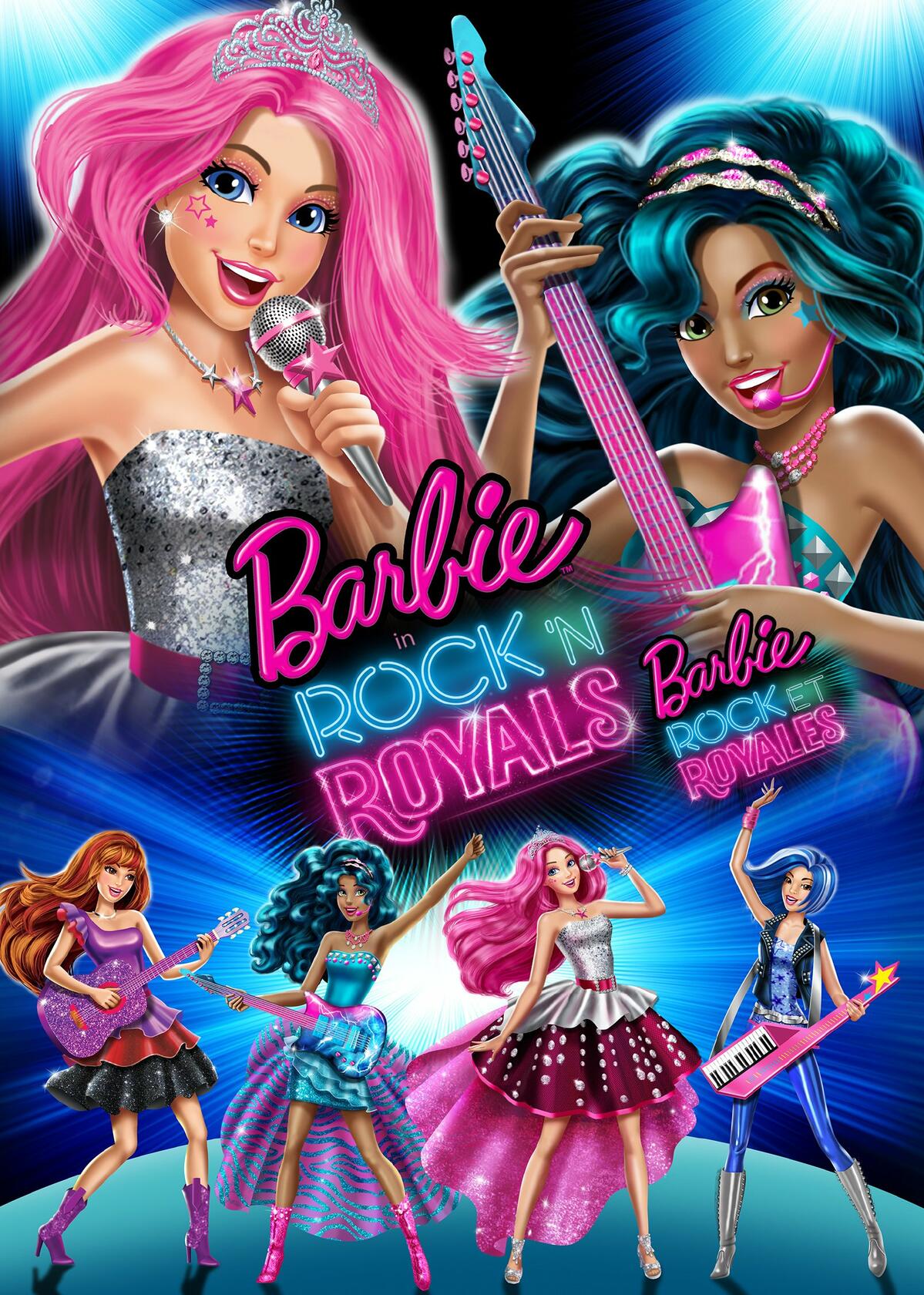Barbie in Rock 'N Royals (Bilingual) [DVD] - Very Good