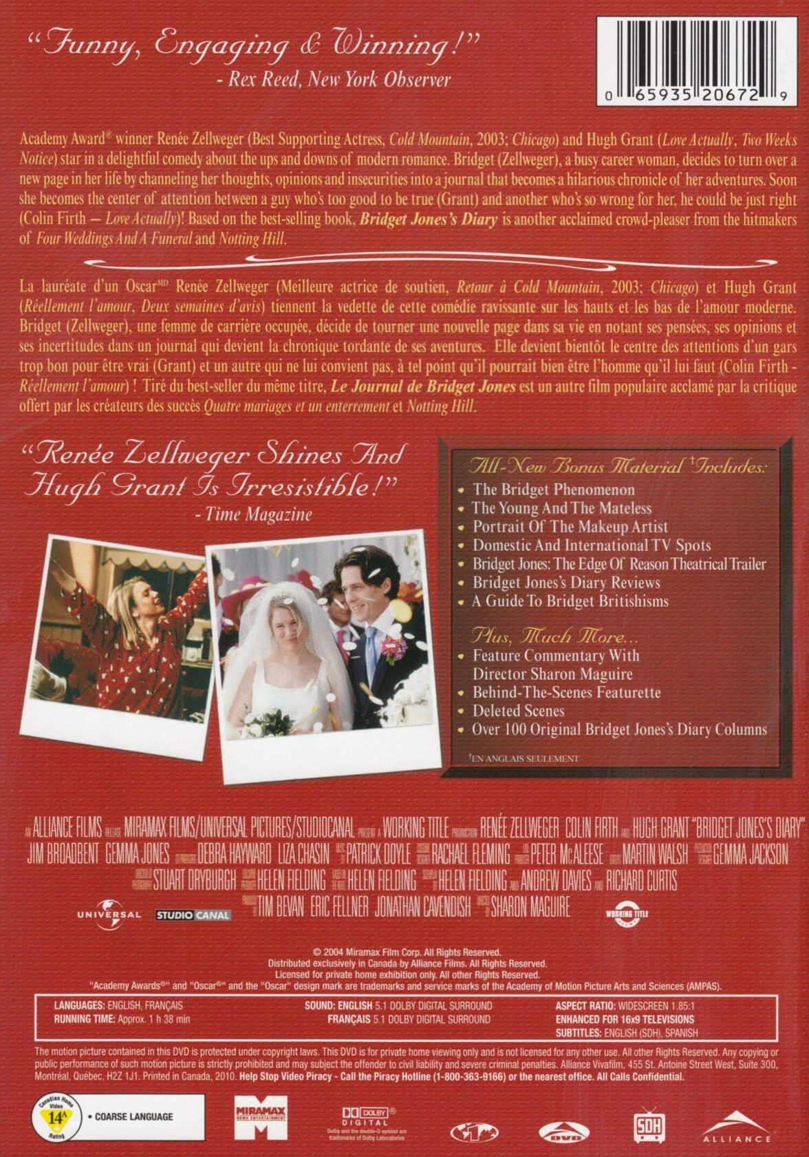 Bridget Jones Diary (Collector's Edition) [DVD] - Very Good