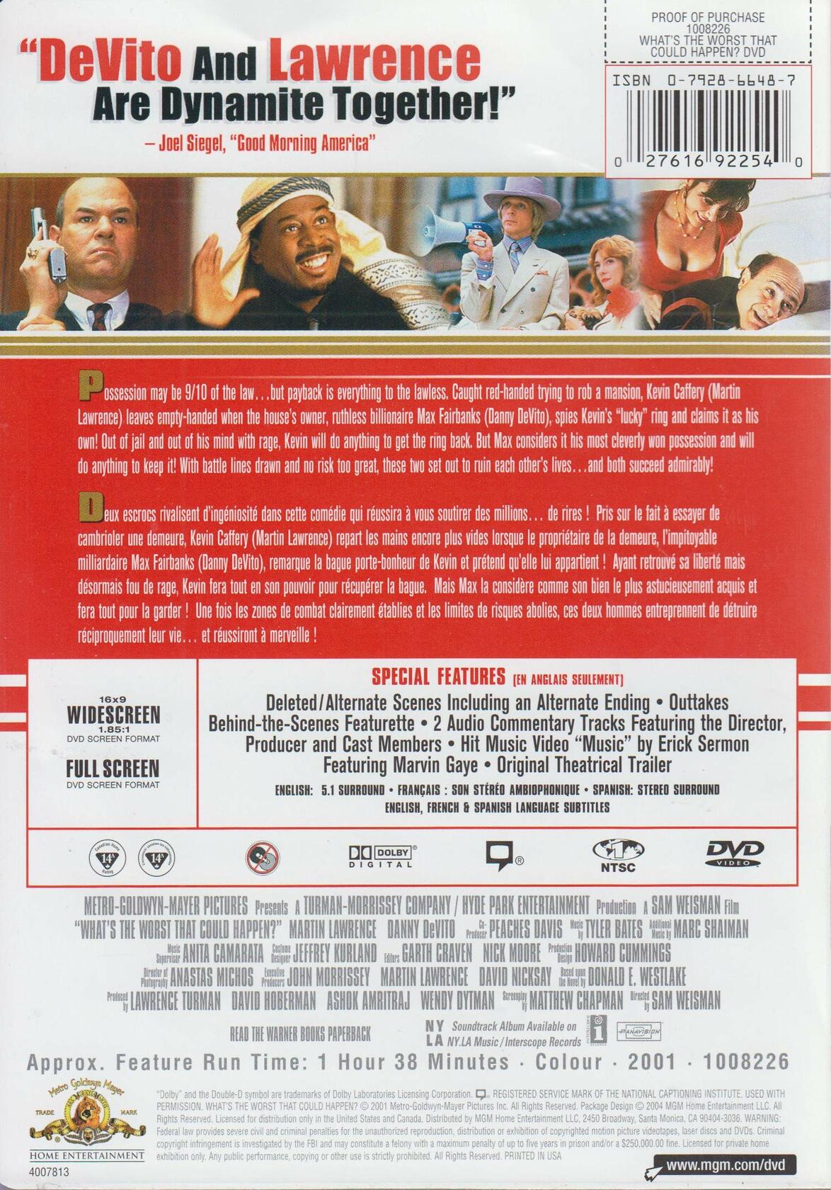 What's the Worst That Cou [DVD] - Very Good
