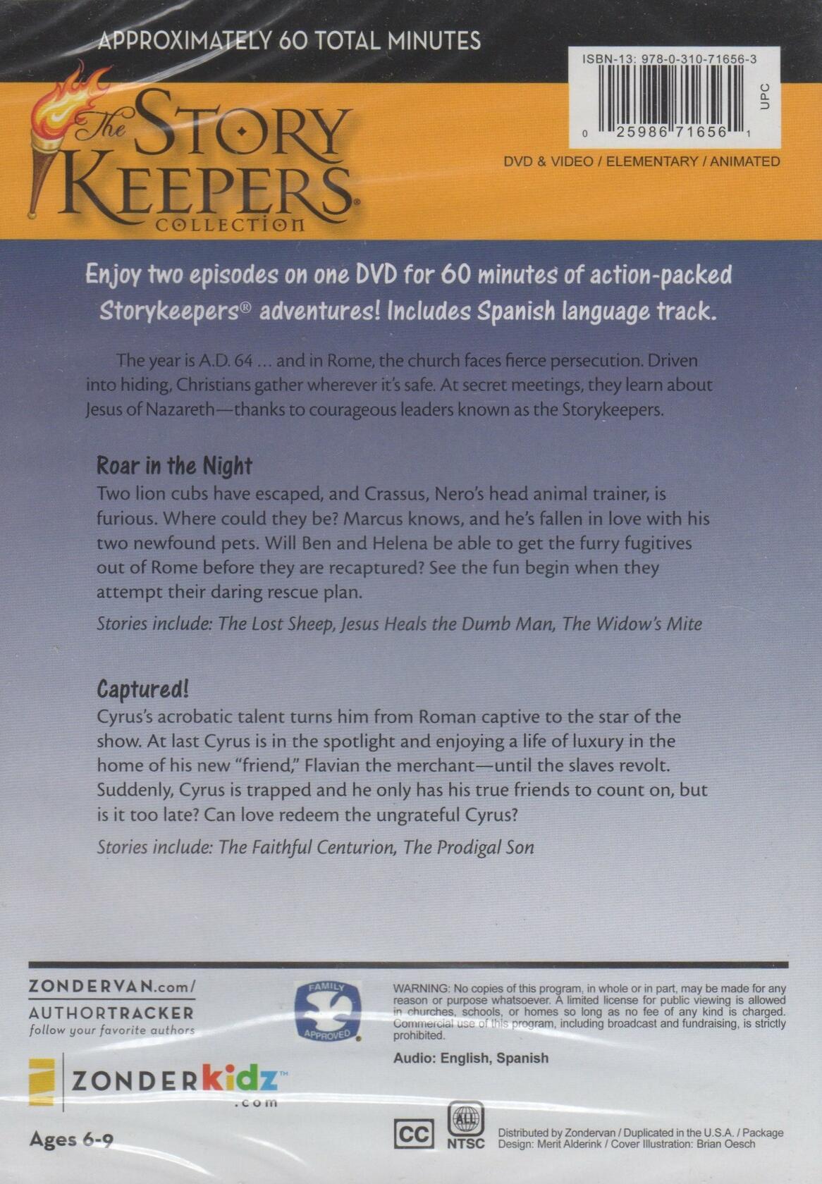 The Story Keepers - Roar in the Night and Captured! [DVD] - Good