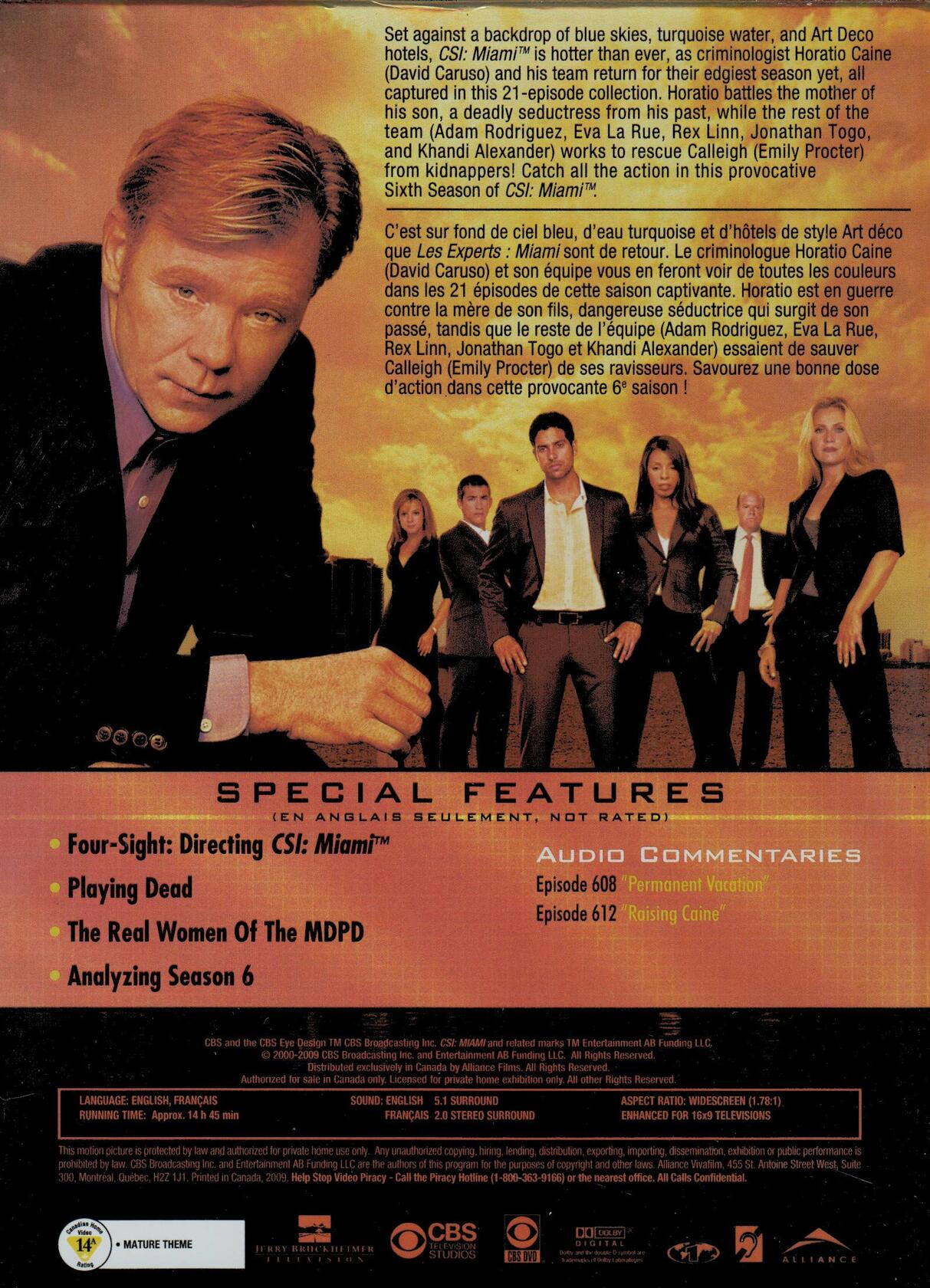 CSI Miami: Season 6 [DVD] - Good
