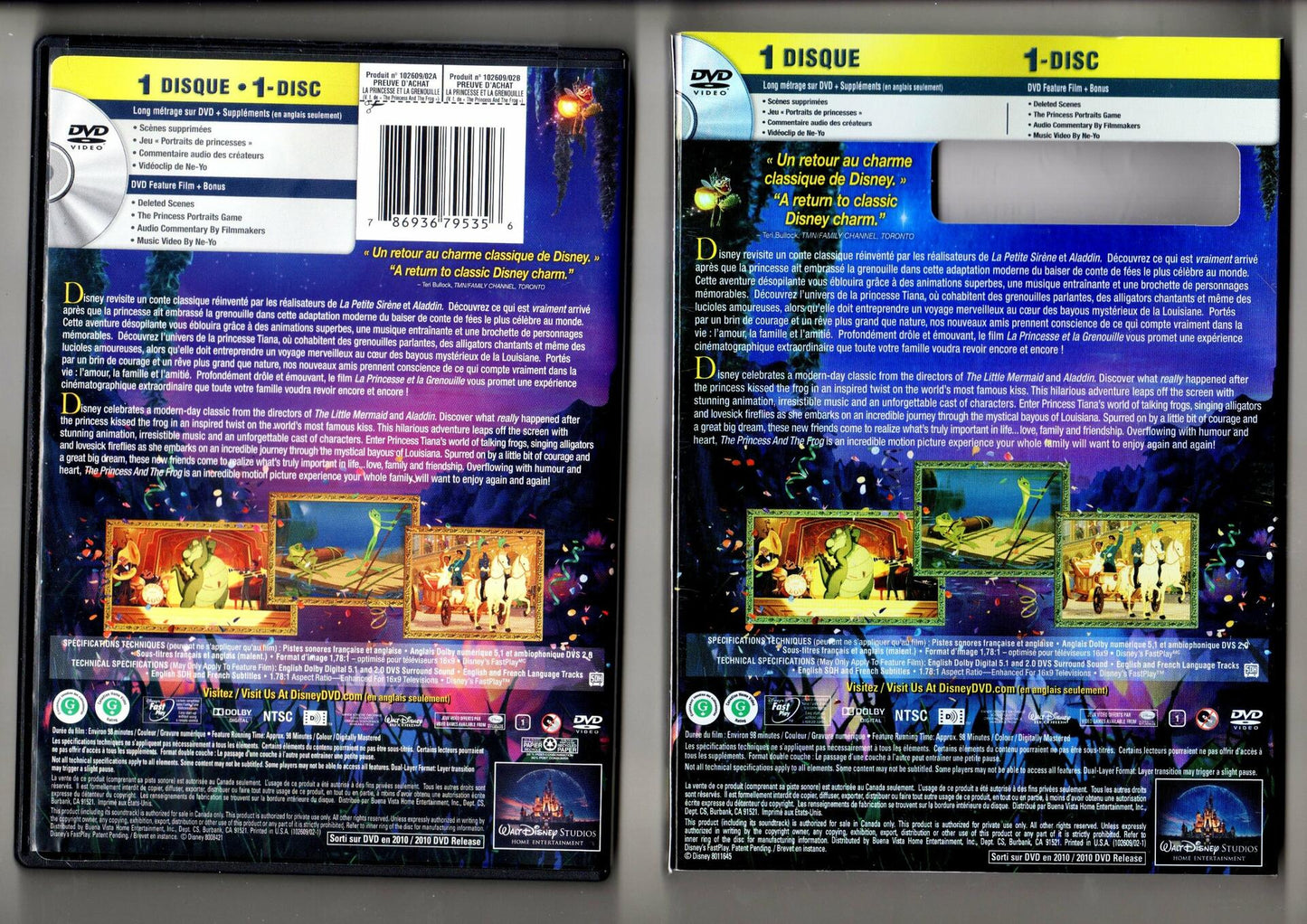 La Princesse at la Grenouille / The Princess and the Frog [DVD] - Good
