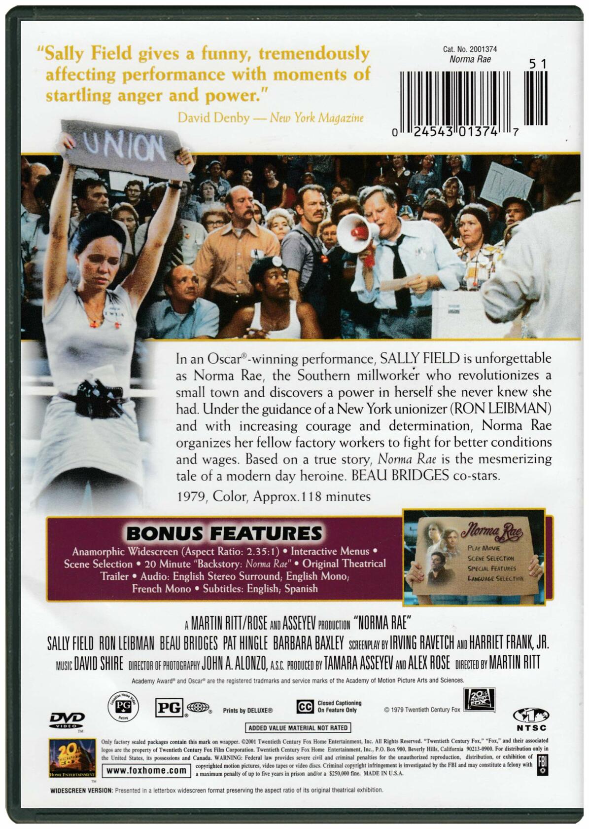 Norma Rae (Widescreen) (Bilingual) [DVD] - Good
