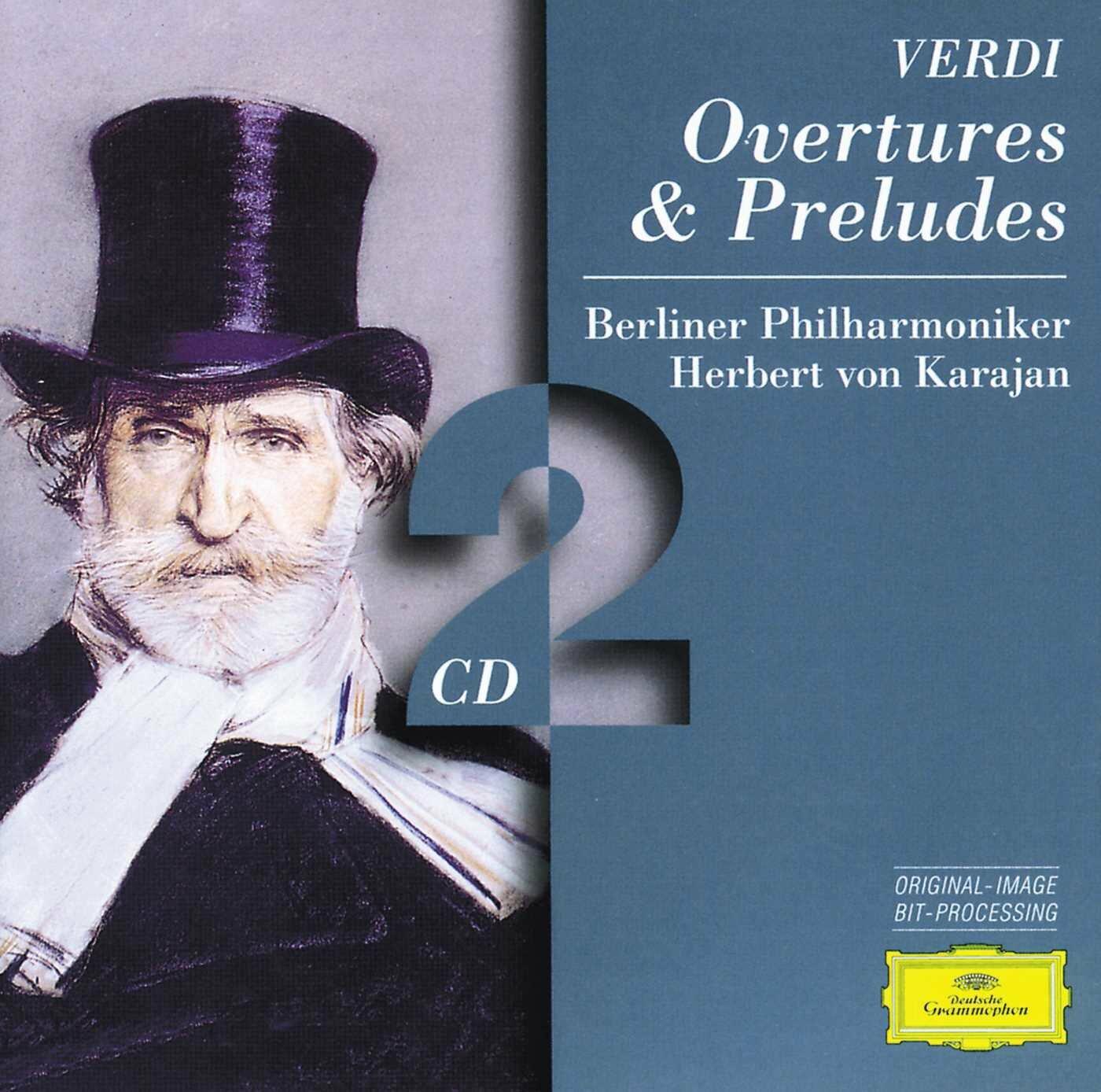 Verdi: Overtures And Preludes [Audio CD] Berlin Philharmoniker; Giuseppe Verdi and Herbert von Karajan - Very Good