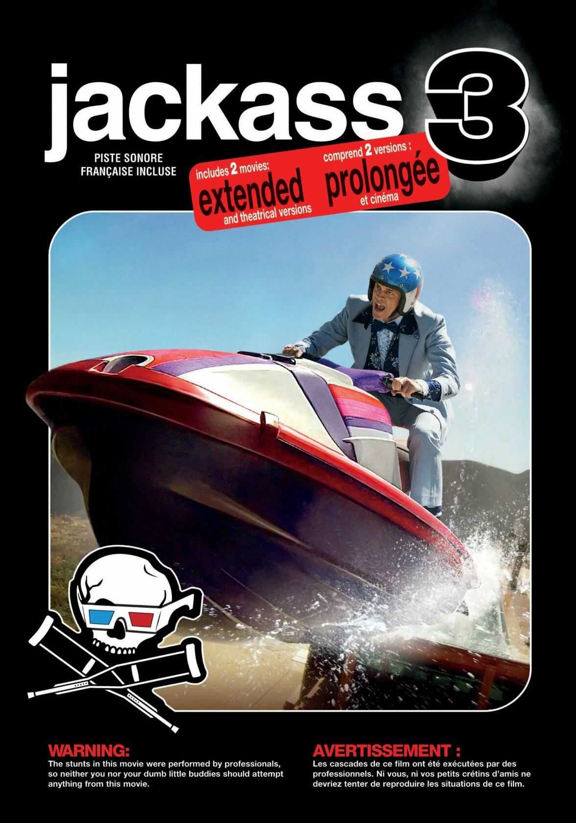 Jackass 3 2-Disc DVD (Bilingual) [DVD] - Very Good