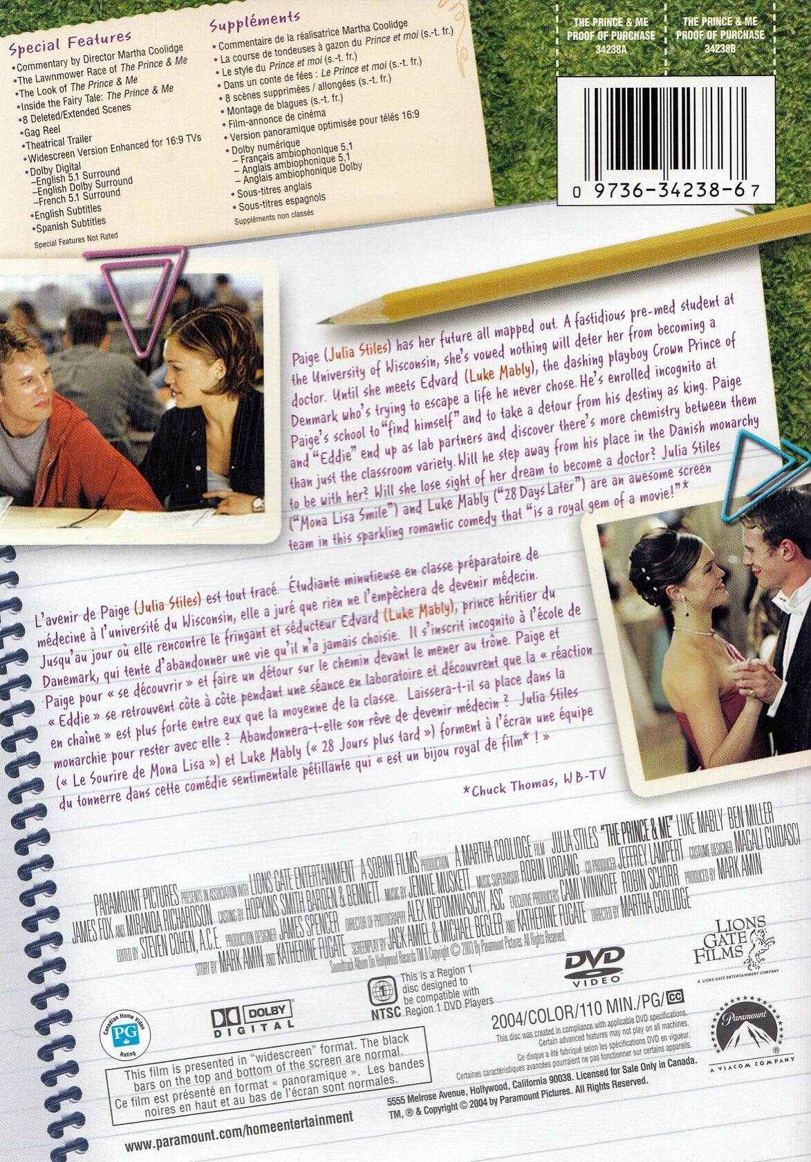The Prince & Me [DVD]