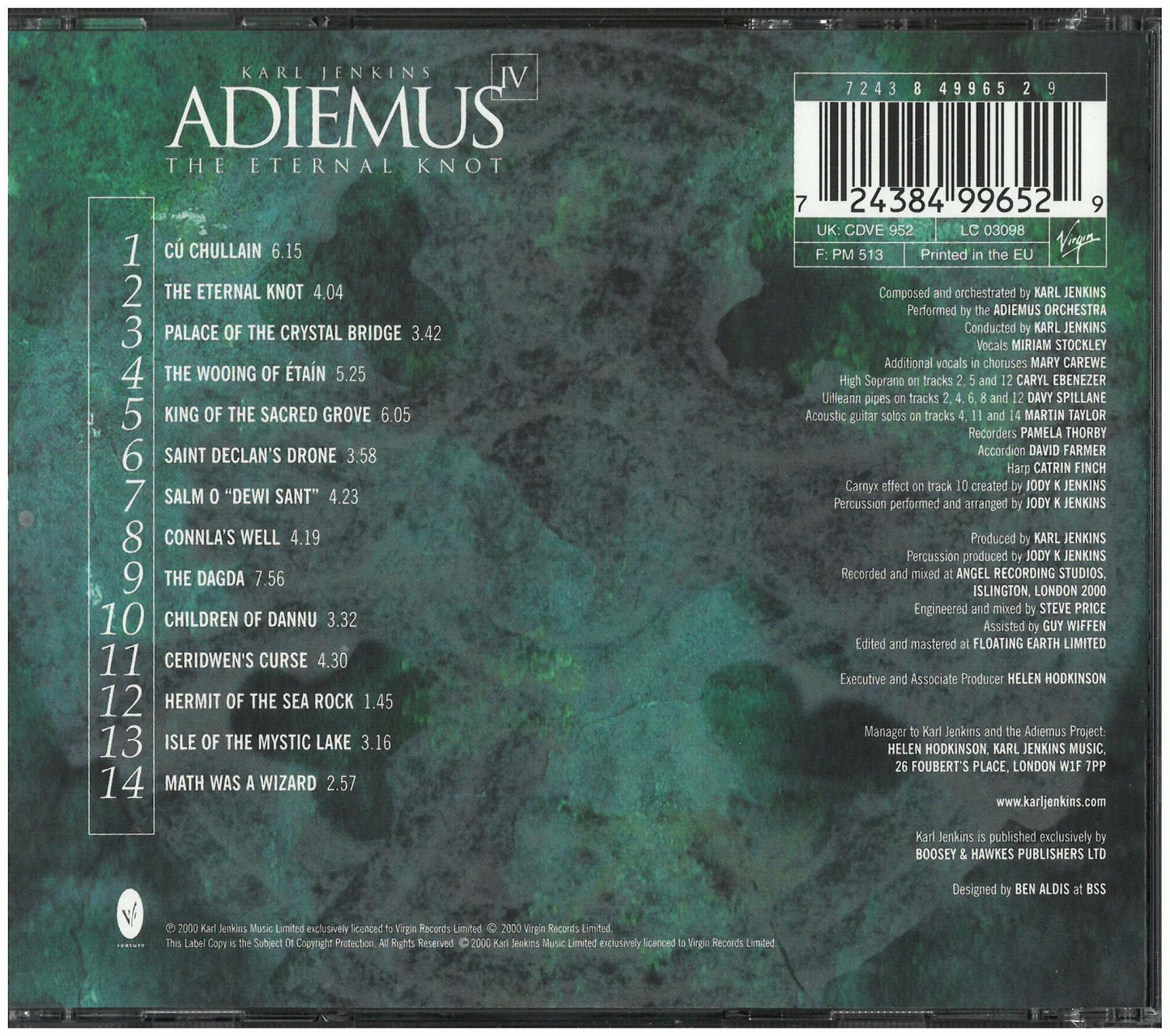 Adiemus Iv: The Eternal Knot [Audio CD] Adiemus and Karl Jenkins - Very Good