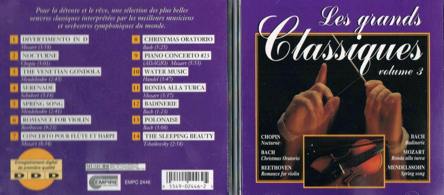 Les grands classiques volume 3 [Audio CD] Les grands classiques volume 3 - Very Good