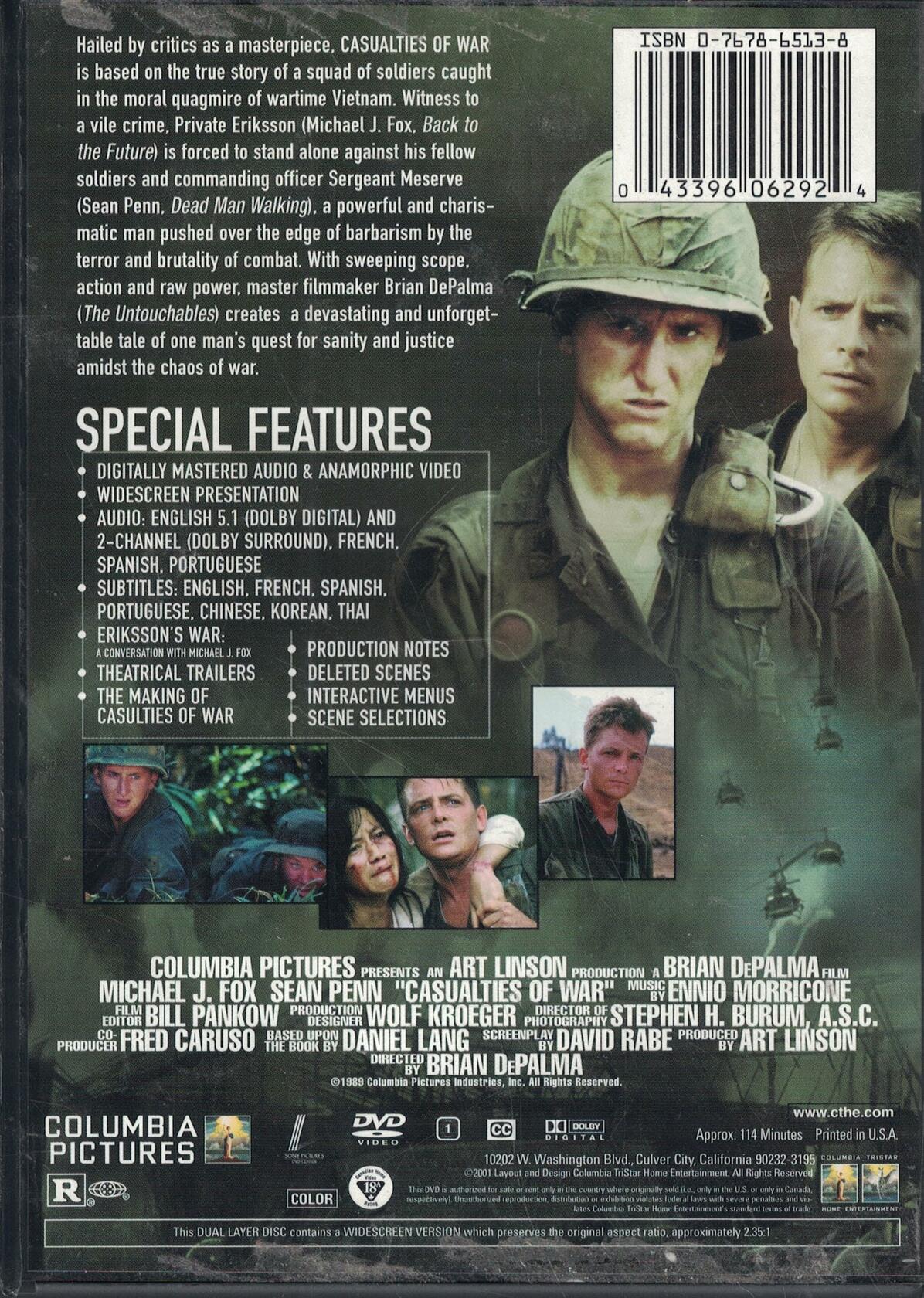 Casualties of War (Bilingual) [DVD] - Good