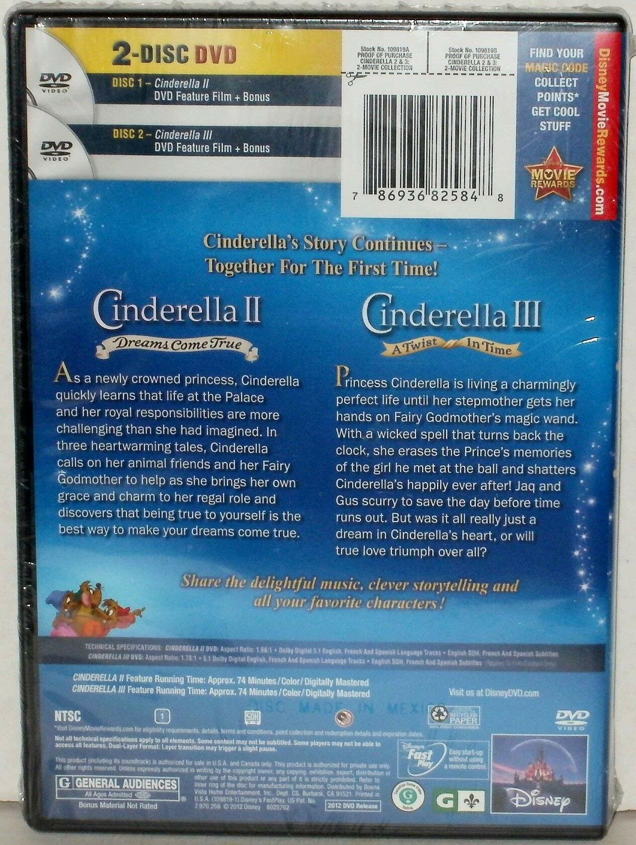 Cinderella II and III (2-Movie Collection) [DVD] - Very Good