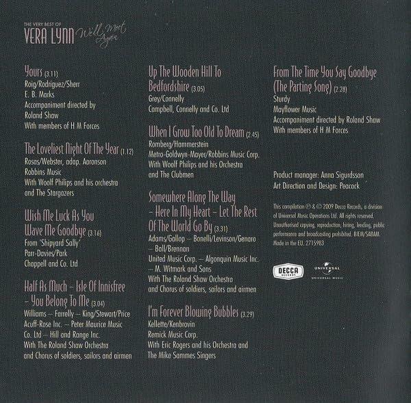 Very Best Of Vera Lynn [Audio CD] LYNN,VERA - Very Good
