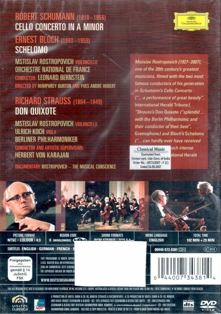 HERBERT VON KARAJAN - ROSTROPOVICH:LIFE & ART-DV [DVD] - Very Good