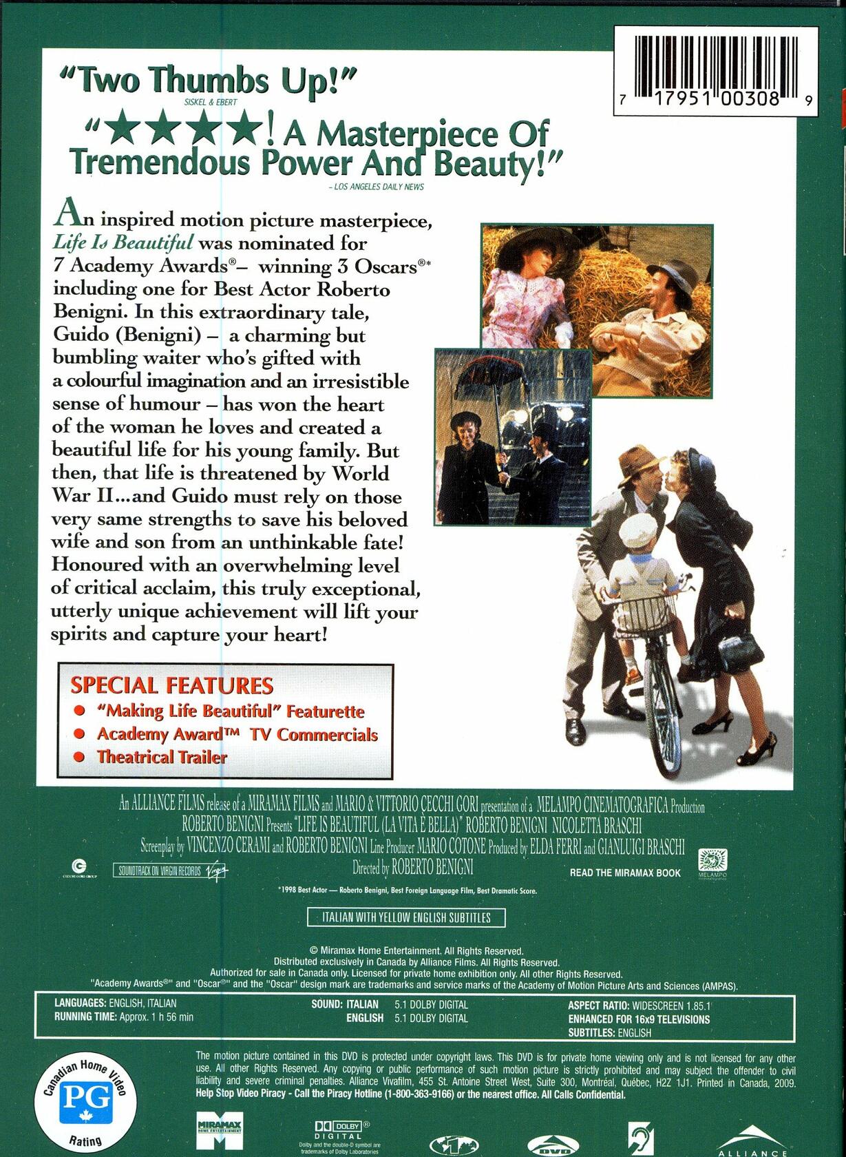 Life is Beautiful (Widescreen) [DVD] - Very Good