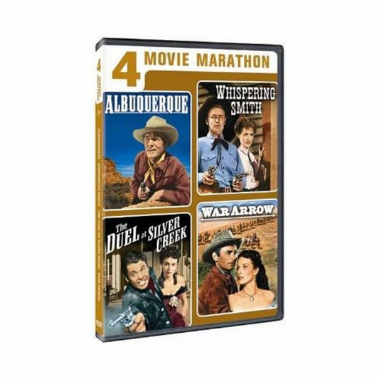 4-Movie Marathon: Classic Westerns (Albuquerque / Whispering Smith / The Duel at Silver Creek / War Arrow) [DVD] - Very Good