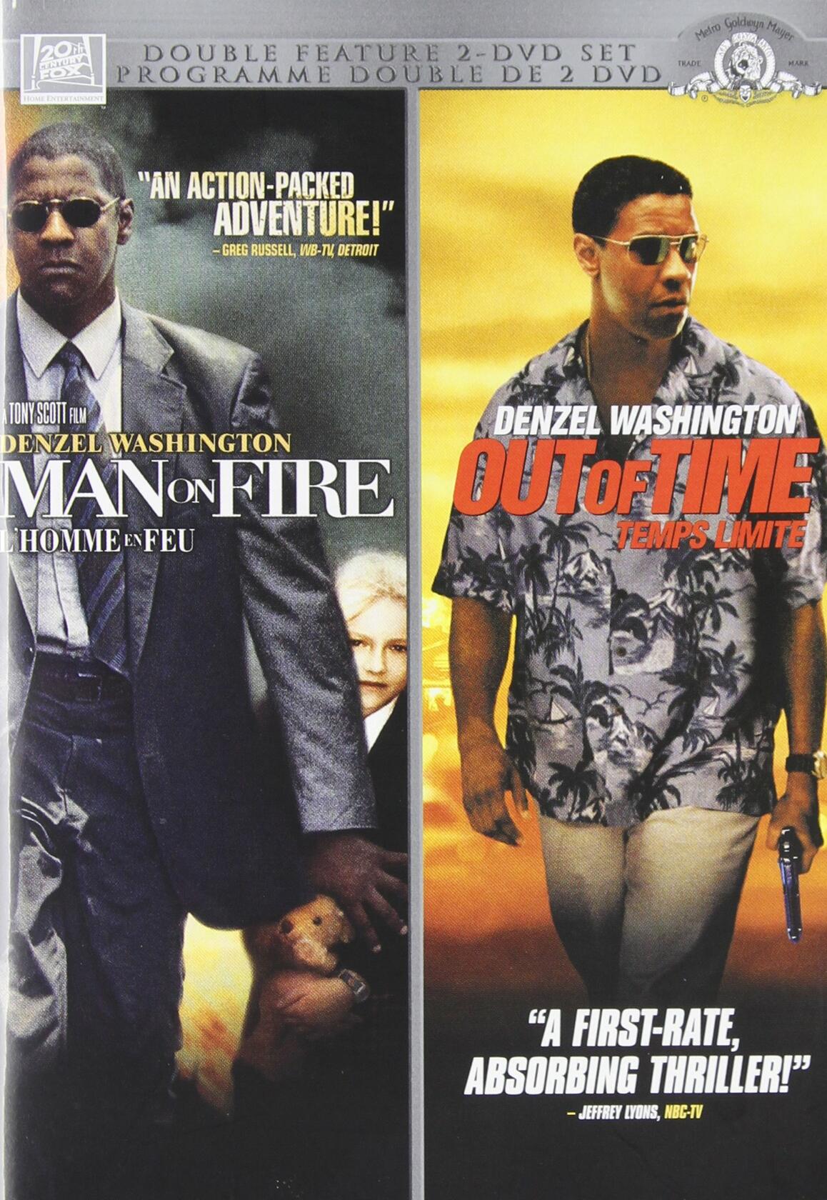 MAN ON FIRE/OUT OF TIME [DVD] - Very Good