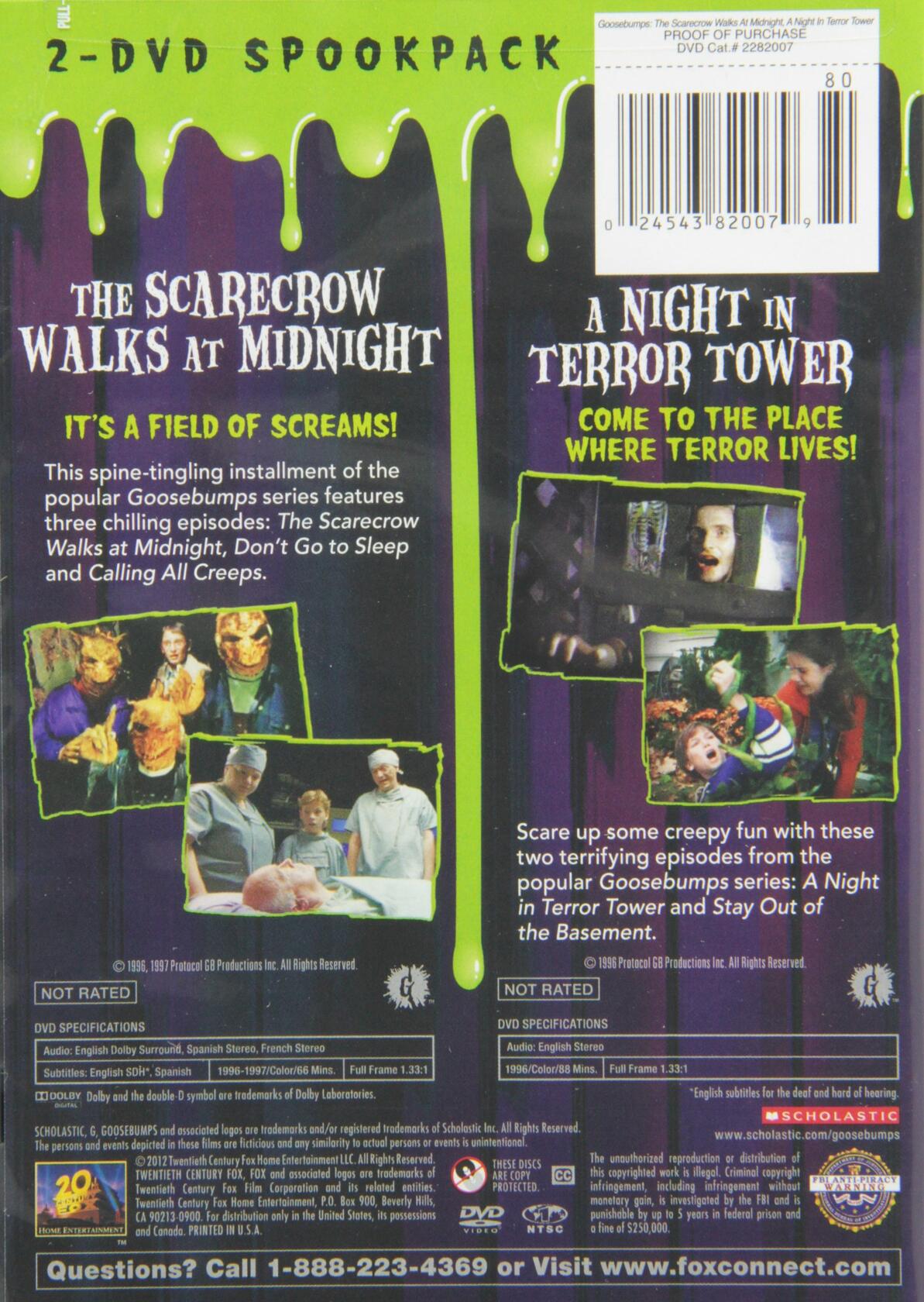 Goosebumps: Scarecrow Walks at Midnight / Night in (Bilingual) [Import] [DVD] - Very Good