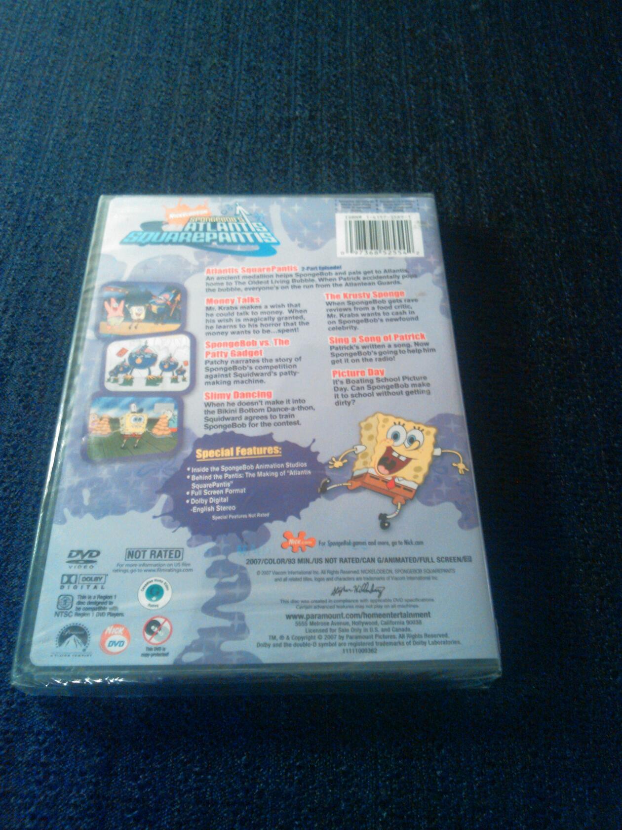 SpongeBob SquarePants: Atlantis Treasures [DVD] - Very Good