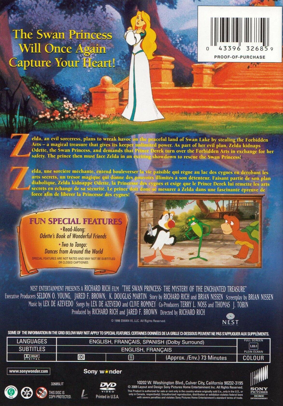 Swan Princess: The Mystery Of The Enchanted Treasure - Special Edition (Bilingual) [DVD] - Very Good