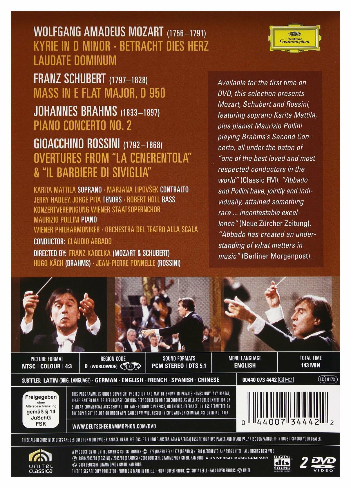 VARIOUS ARTISTS - CLAUDIO ABBADO IN CONCERT [DVD] - Very Good