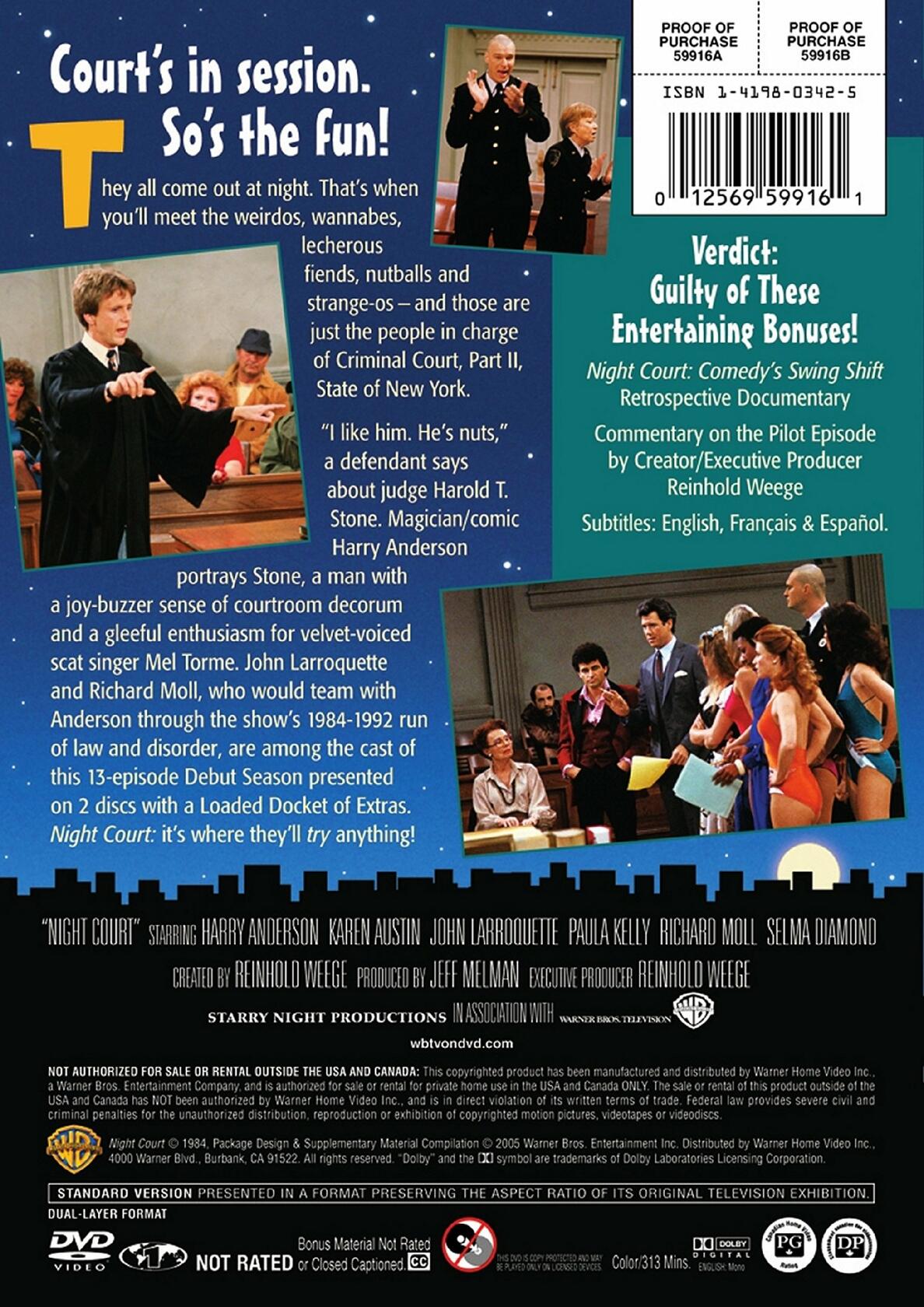 Night Court: The Complete First Season [DVD] - Very Good