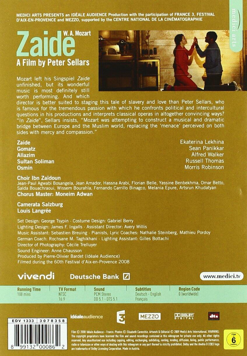 Mozart: Zaide [DVD] - Very Good