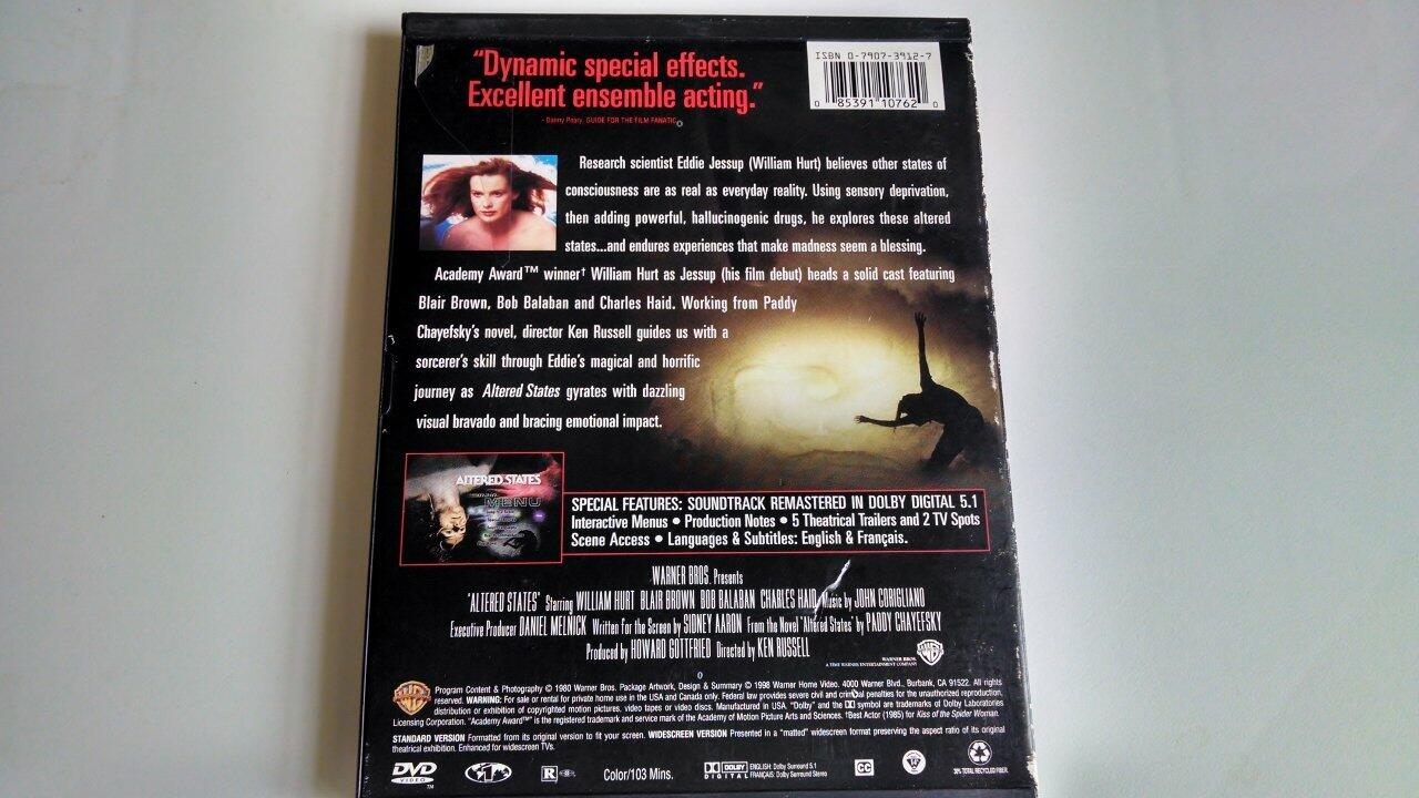 Altered States (Widescreen/Full Screen) [DVD] - Good