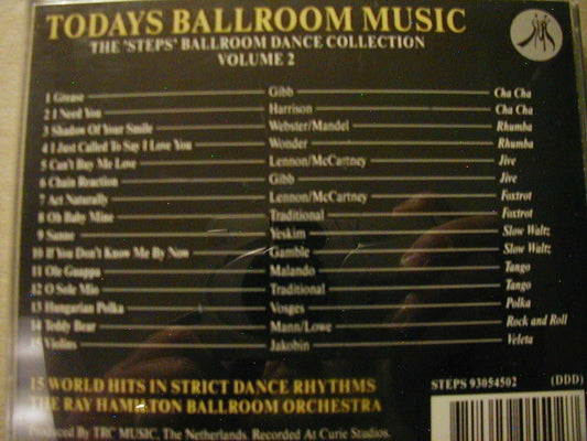 V2 Todays Ballroom Music [Audio CD] Hamilton, Ray - Very Good