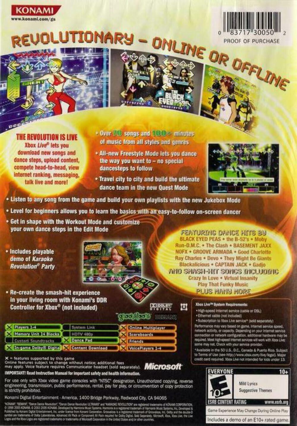 Dance Dance Revolution Ultramix 3 - Xbox [video game] - Very Good