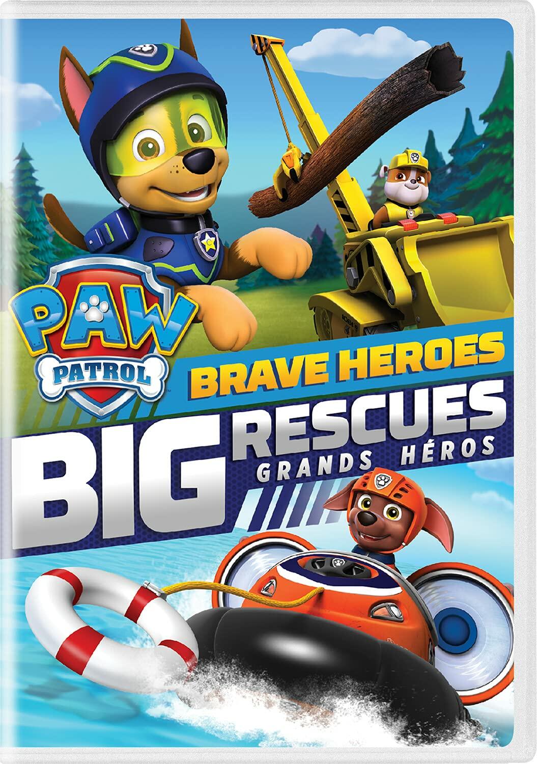 PAW Patrol: Brave Heroes Big Rescues (Bilingual) [DVD] - Very Good