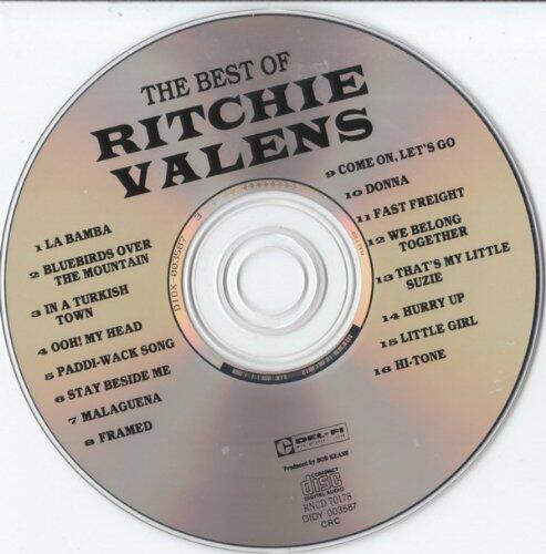 The Best Of Ritchie Valens [Audio CD] RITCHIE VALENS - Very Good