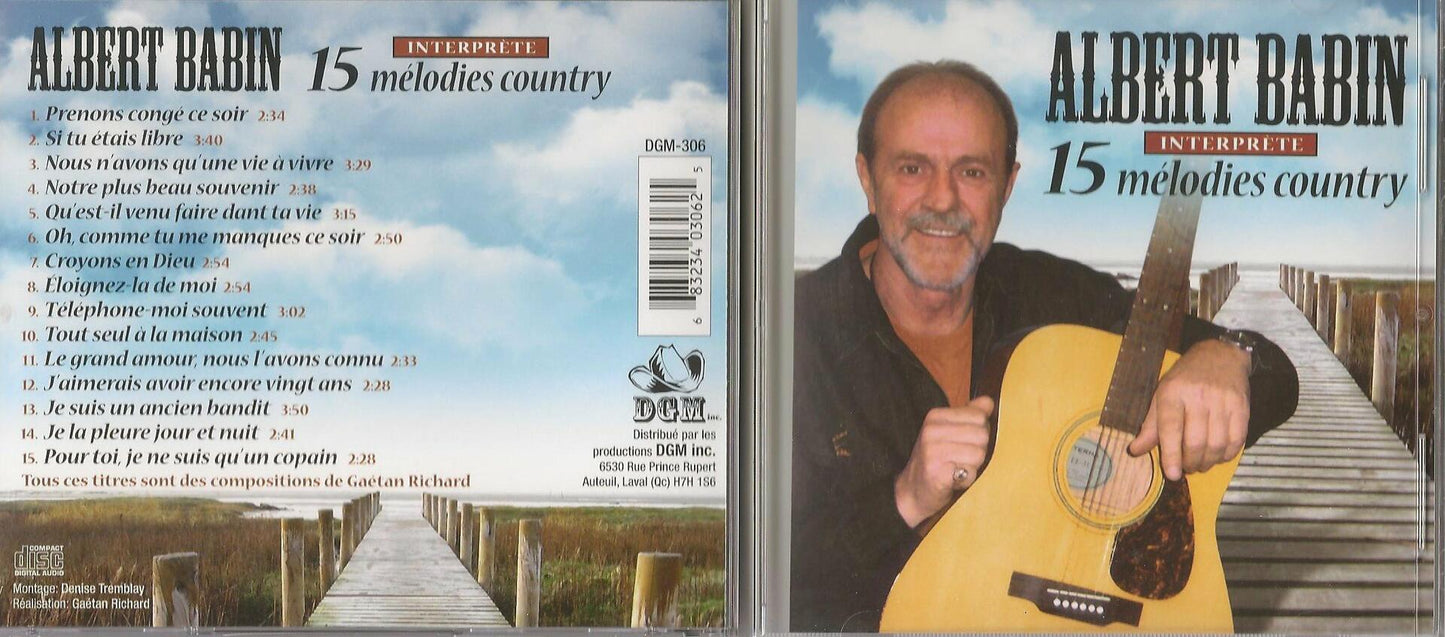 ALBERT BABIN INTERPRÈTE 15 MÉLODIES COUNTRY - Very Good