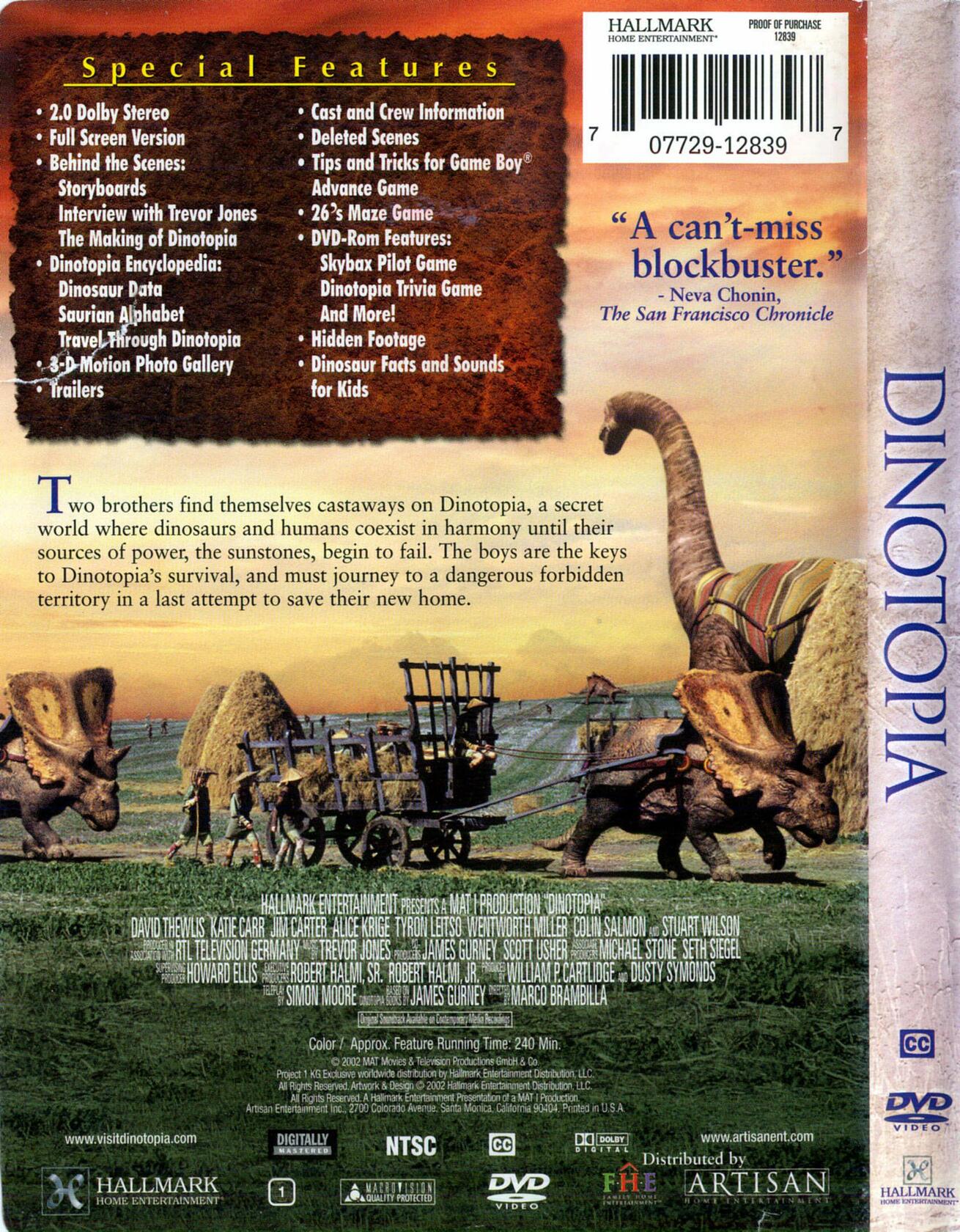 Dinotopia (Full Screen) [DVD] - Very Good