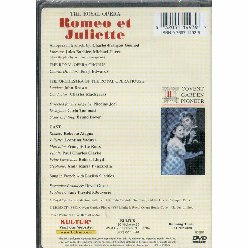 Gounod - Romeo et Juliette / Mackerras, Alagna, Vaduva, Royal Opera Covent Garden [DVD] - Very Good