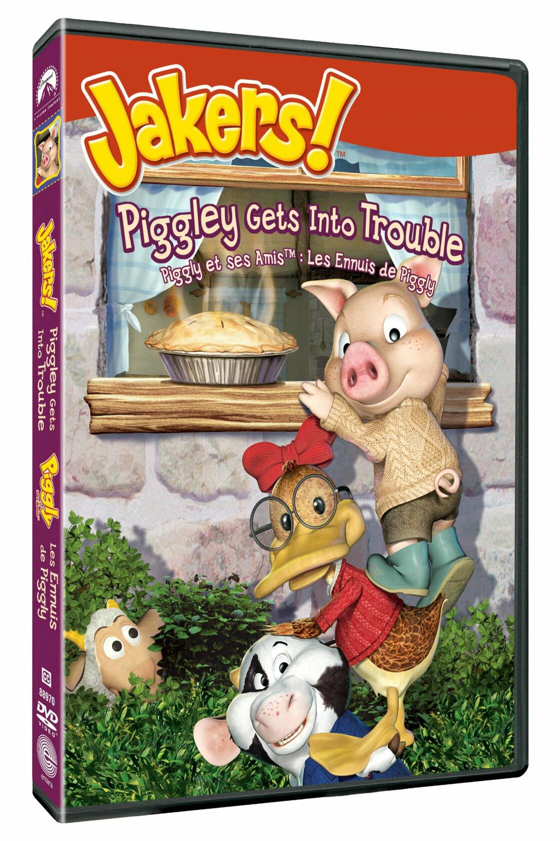 Jakers! Piggley Gets Into Trouble (Bilingual) [DVD] - Very Good