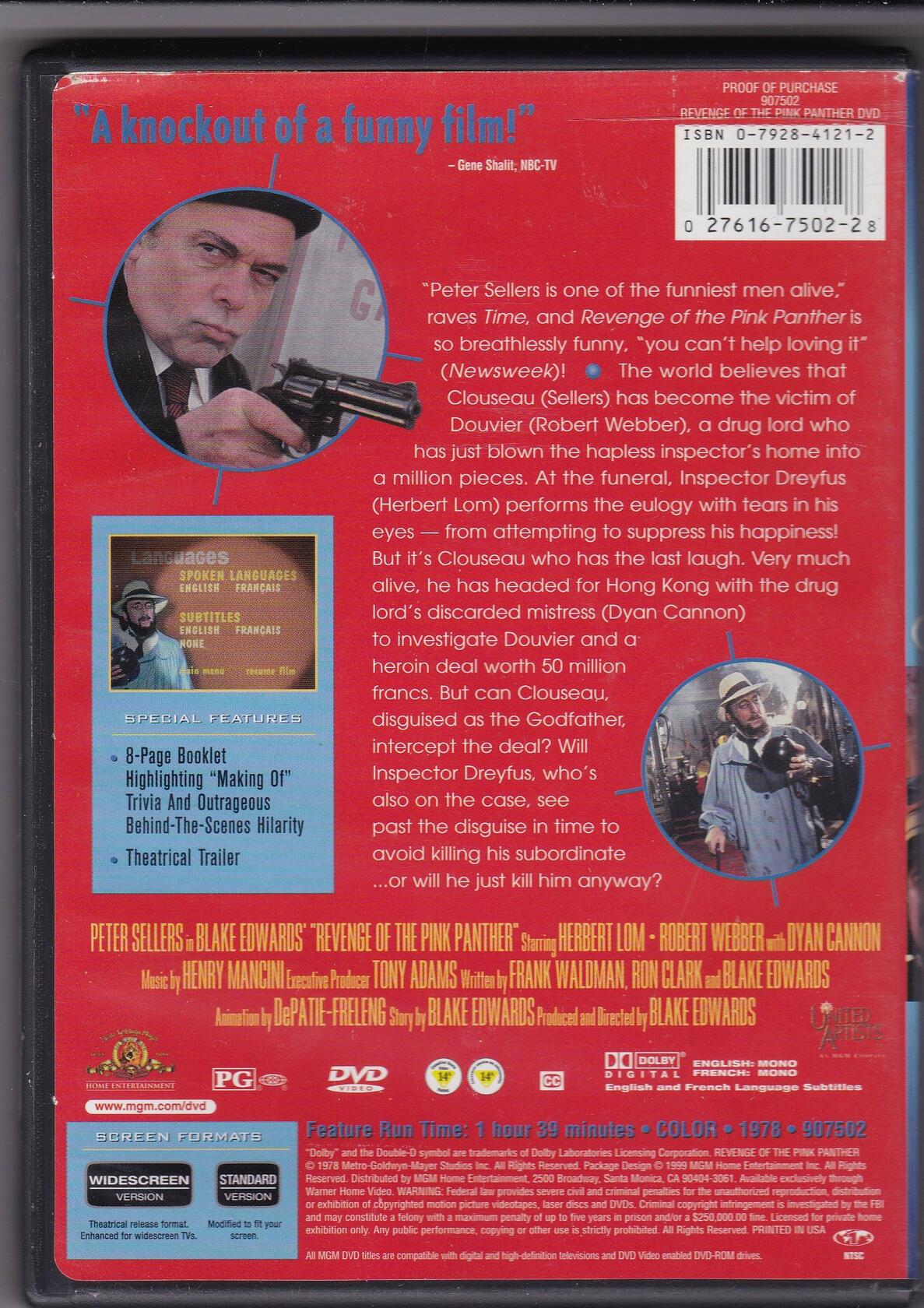 The Revenge of the Pink Panther (Widescreen/Full Screen) (Bilingual) [DVD] - Very Good
