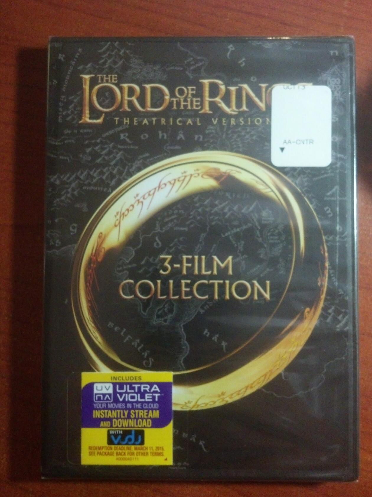 The Lord of the Rings Theatrical Versions - DVD W/Ultra Violet Copy [DVD] - Very Good