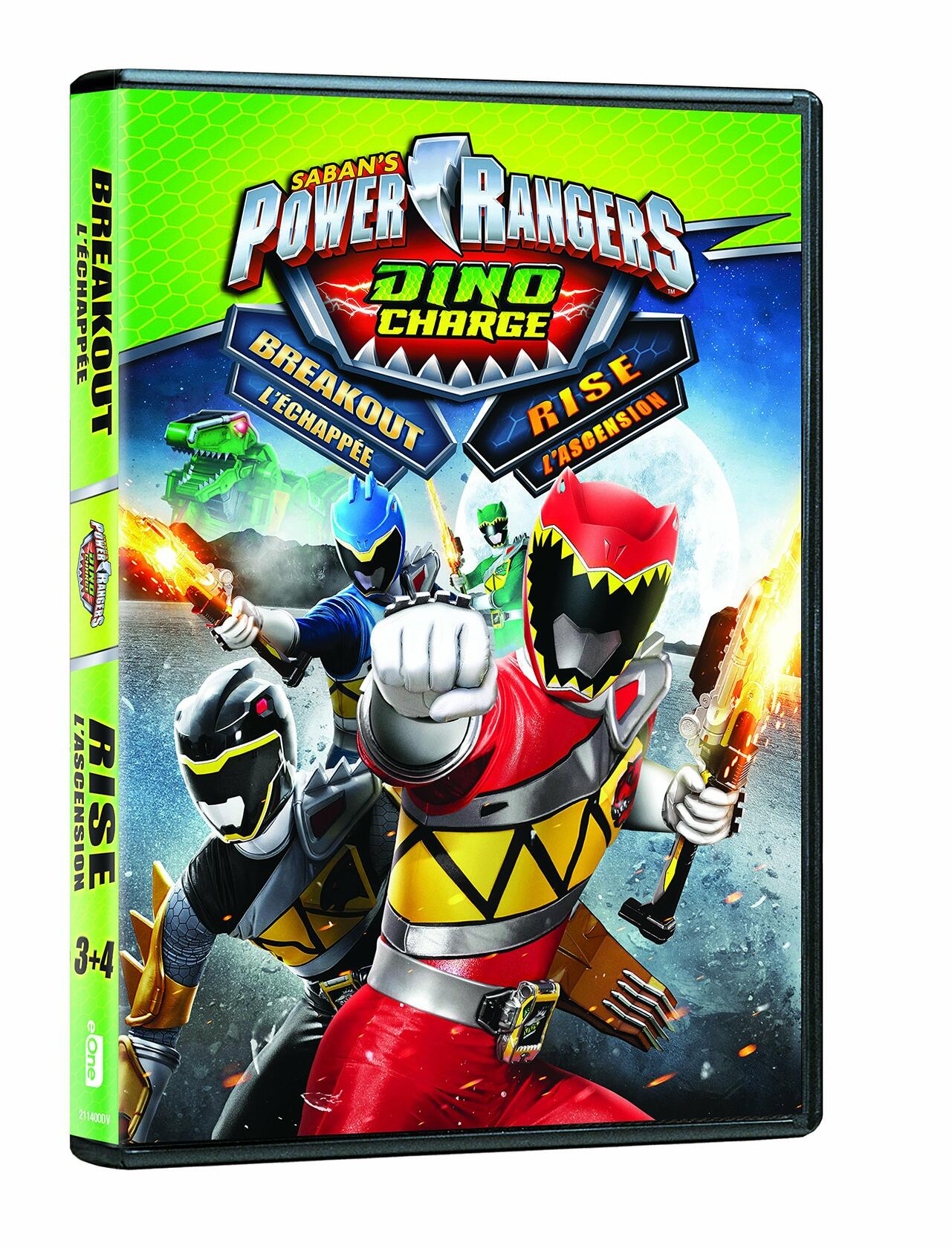Power Rangers:dino Chrg V3/v4 (Bilingual) [DVD] - Very Good