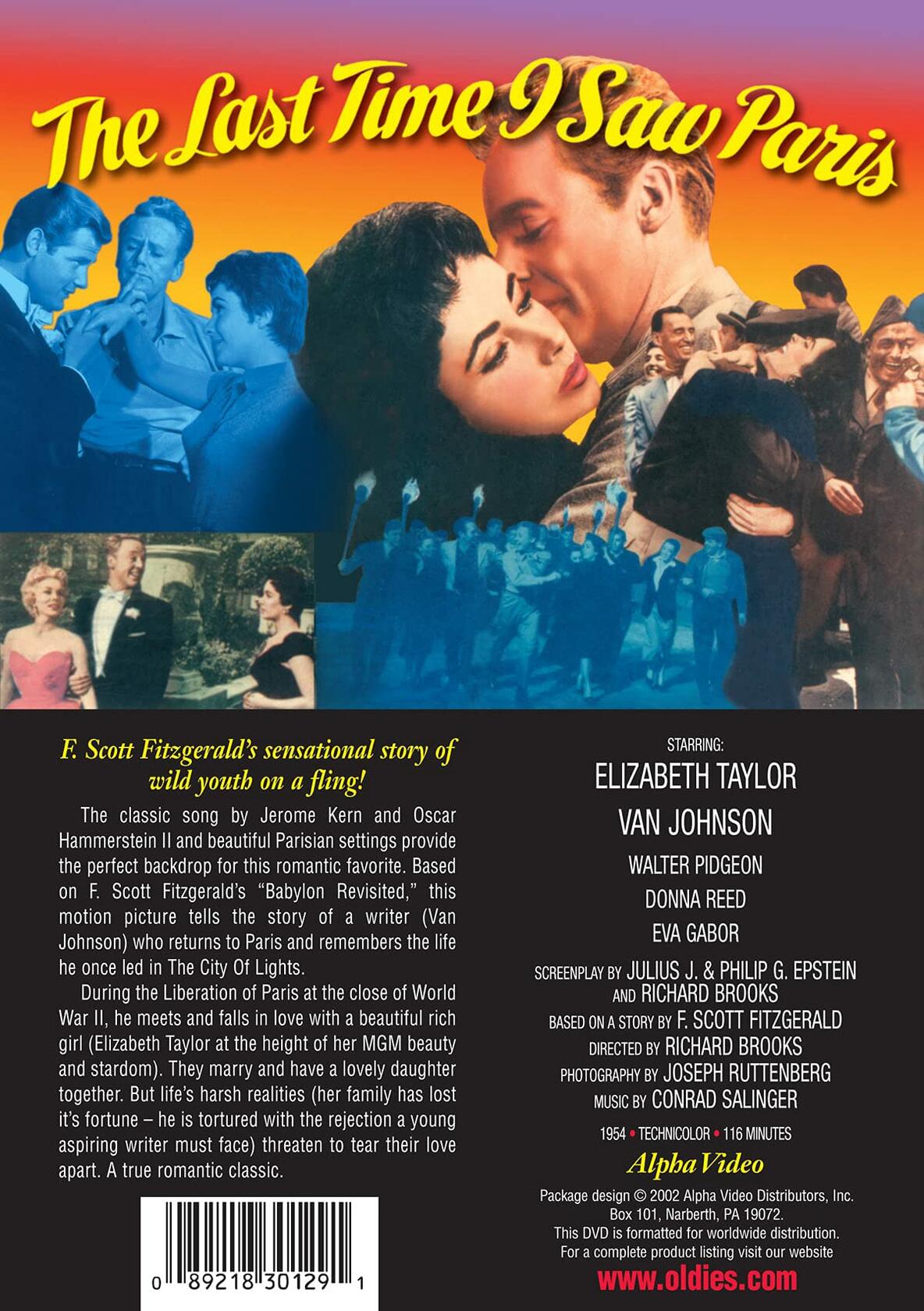 The Last Time I Saw Paris [DVD] - Very Good