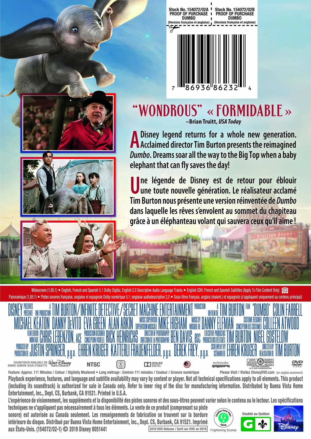 Dumbo (Bilingual) [DVD] - Very Good