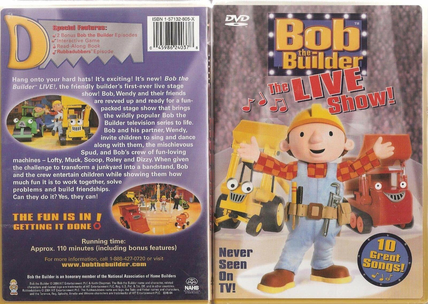 Bob the Builder: Bob Live! [DVD] - Very Good