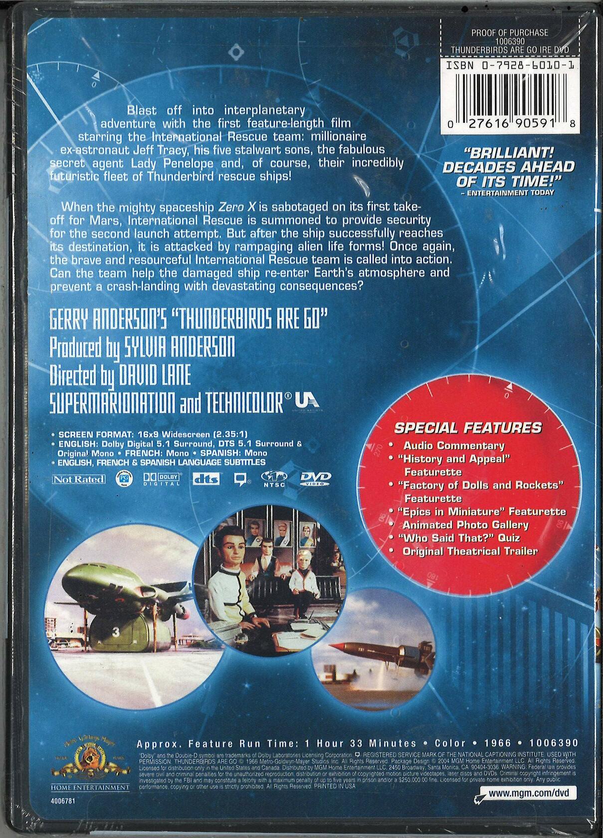 Thunderbirds Are Go! (Bilingual) [DVD] - Good