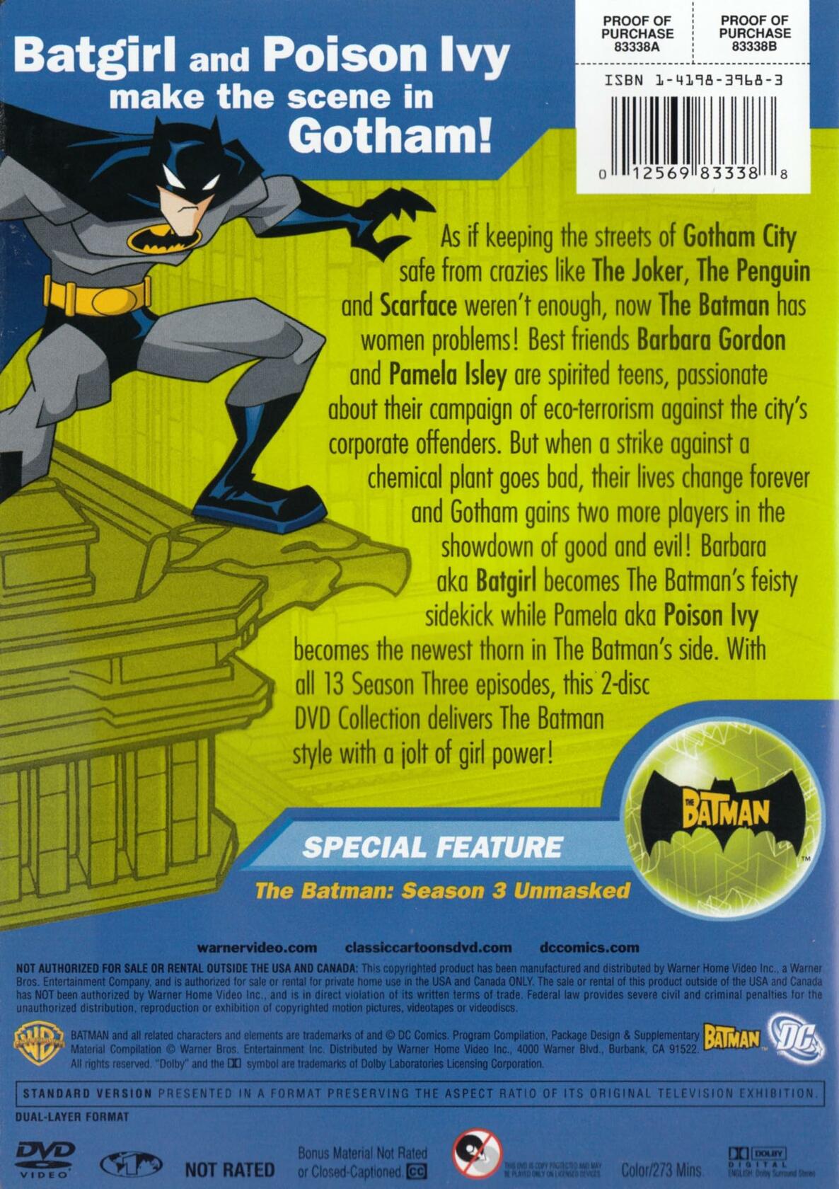 The Batman: The Complete Third Season [DVD] - Very Good