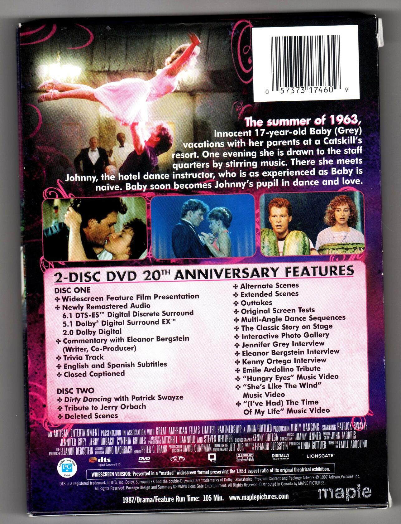 Dirty Dancing: 20th Anniversary Edition (2 Disc) [DVD] - Good