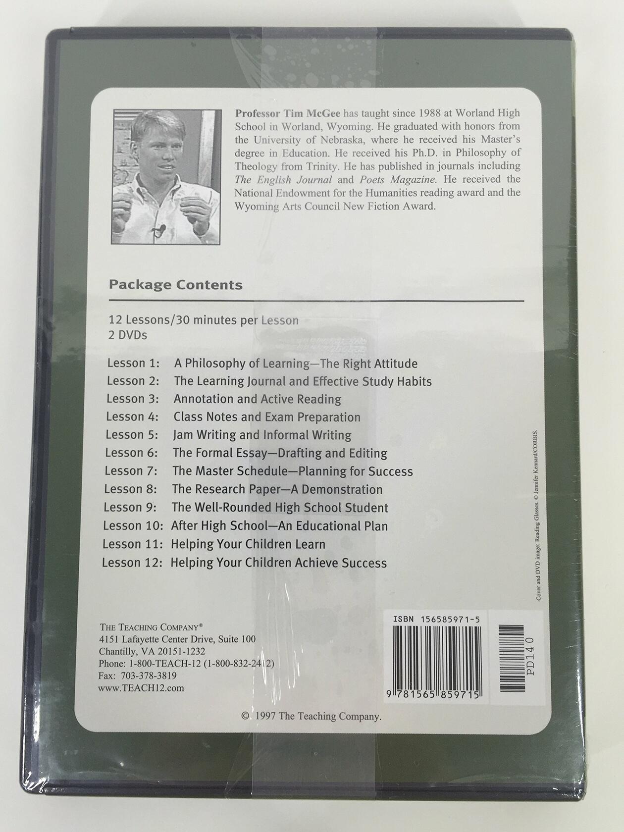 How to Become a SuperStar Student (The Great Courses Literature & English Language) [DVD]