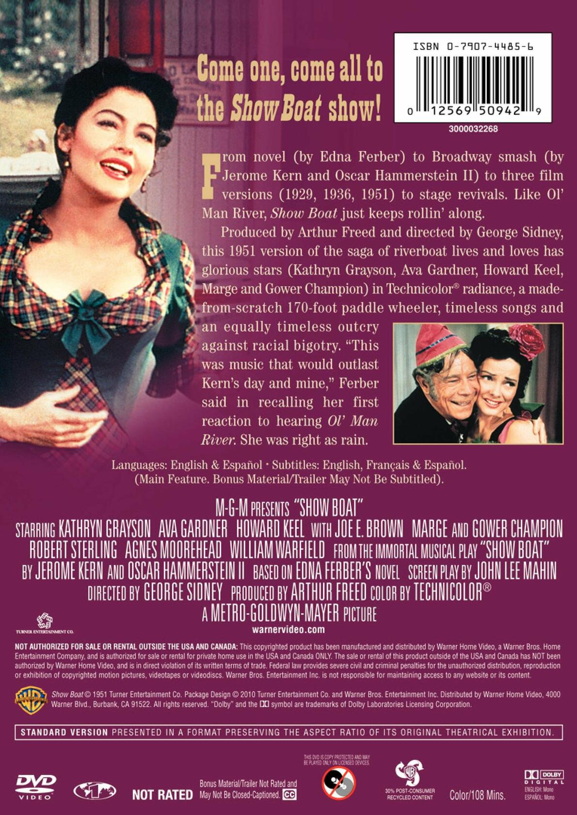 Show Boat (1951) [DVD]