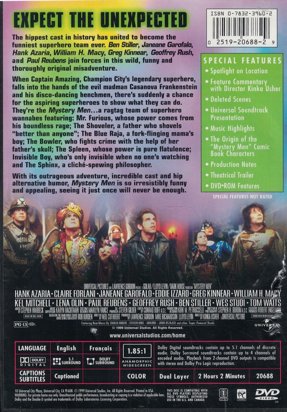 Mystery Men (Widescreen) [DVD] - Very Good