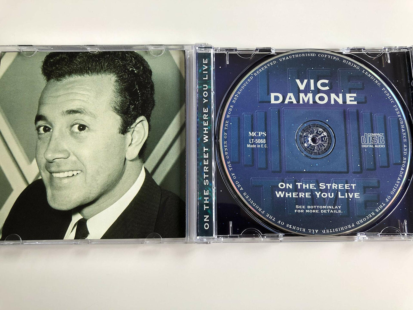 On the Street Where You Live [Audio CD] Damone, Vic - Very Good