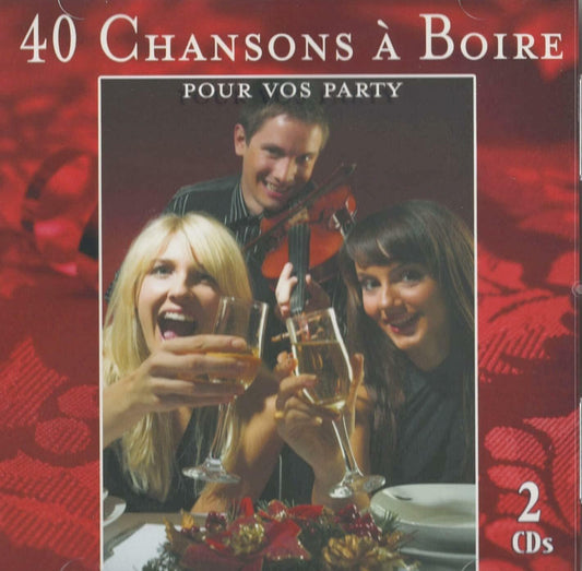 40 Chansons a Boire Pour Vos Party - 2 Disques [Audio CD] Gilles Gosselin, Clement Grenier, Yvan Pion, Mathieu Gosselin, Chantal Isabel, - Very Good