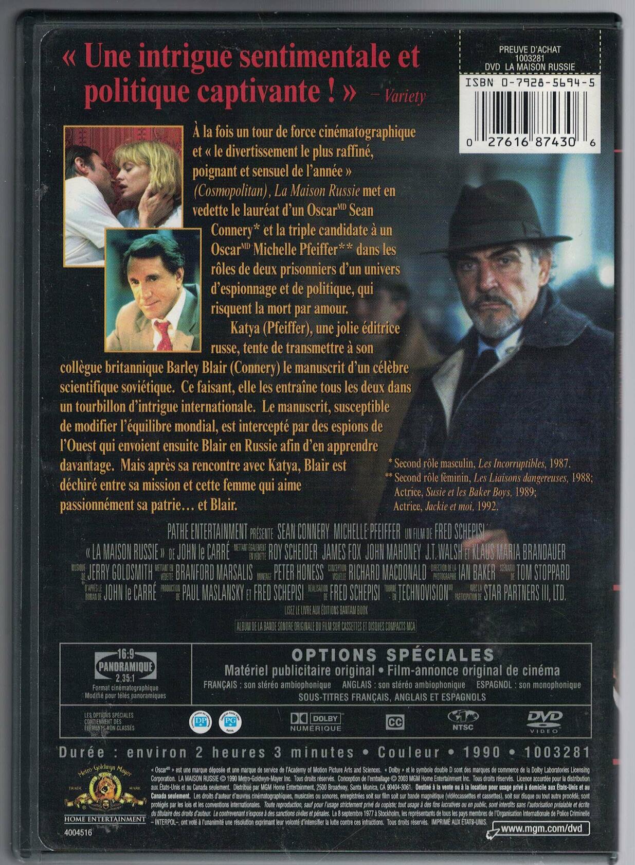La Maison Russie [DVD] - Very Good