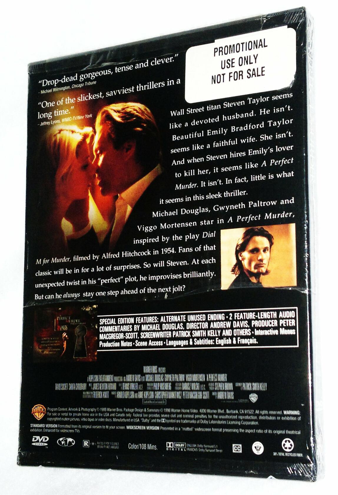 A Perfect Murder (Special Widescreen & Full Screen Edition) [DVD] - Good
